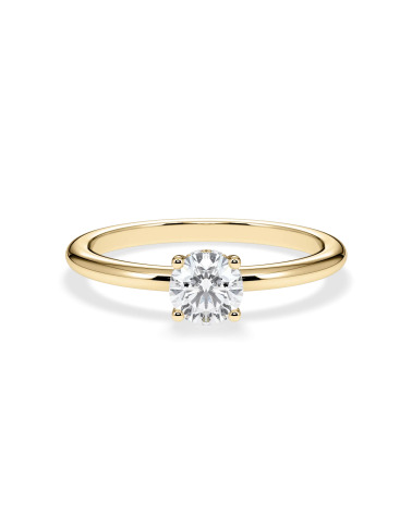 Anell de compromís en or groc amb diamant | Staring