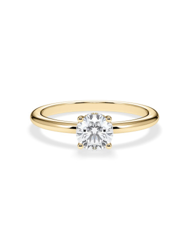 Anell de compromís en or groc amb diamant | Staring