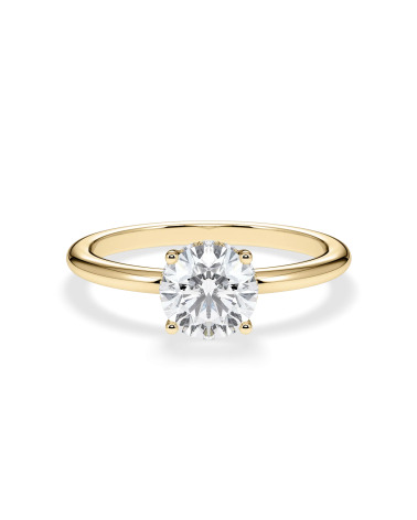 Anell de compromís en or groc amb diamant | Staring