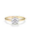 Engagement ring Yellow Gold Round Diamond Engagement Ring |Staring