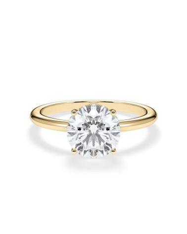 Anell de compromís en or groc amb diamant | Staring