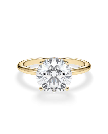 Anell de compromís en or groc amb diamant | Staring