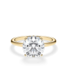 Engagement ring Yellow Gold Round Diamond Engagement Ring |Staring