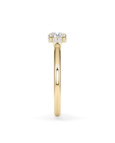 Anell de compromís en or groc amb diamant | Staring