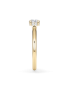 Anillo de compromiso en oro amarillo con diamante redondo |Staring