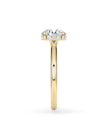 Anell de compromís en or groc amb diamant | Staring