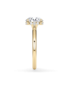 Anillo de compromiso en oro amarillo con diamante redondo |Staring