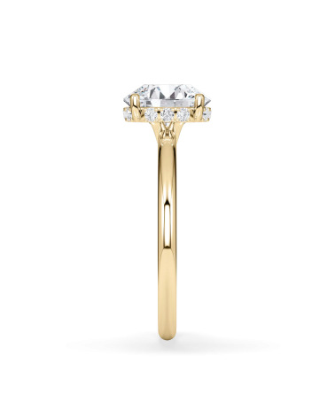 Anell de compromís en or groc amb diamant | Staring