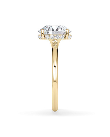 Anell de compromís en or groc amb diamant | Staring