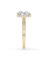 Engagement ring Yellow Gold Round Diamond Engagement Ring |Staring
