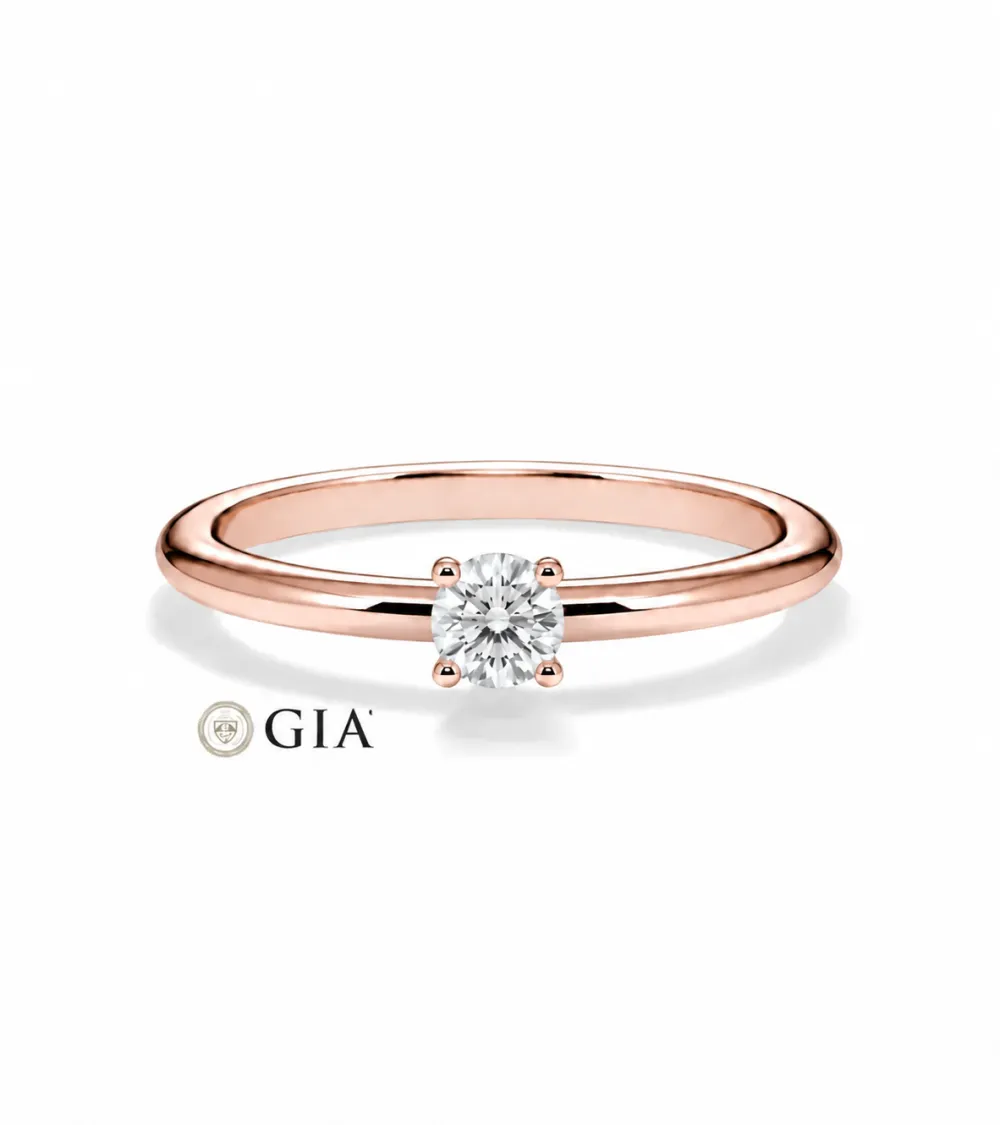 solitaire brillant natural diamond engagement rings | Staring