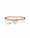 Anell de compromís en or rosa amb diamant | Staring