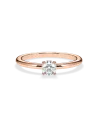 anillos compromiso  en oro rosa con diamante natural | Staring