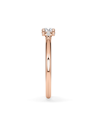 Anell de compromís en or rosa amb diamant | Staring