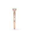anillos compromiso  en oro rosa con diamante natural | Staring
