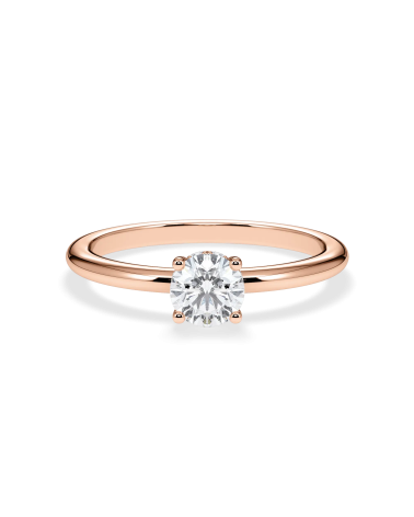 Anell de compromís en or rosa amb diamant | Staring