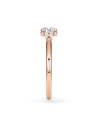 anillos compromiso  en oro rosa con diamante natural | Staring