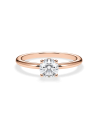 Anell de compromís en or rosa amb diamant | Staring