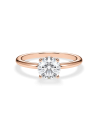 anillos compromiso  en oro rosa con diamante natural | Staring