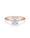 Anell de compromís en or rosa amb diamant | Staring