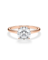 Anell de compromís en or rosa amb diamant | Staring