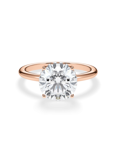 Anell de compromís en or rosa amb diamant | Staring