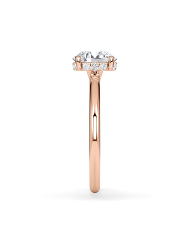 Anell de compromís en or rosa amb diamant | Staring