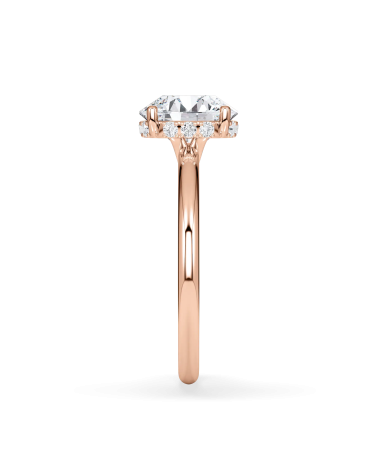 Anell de compromís en or rosa amb diamant | Staring