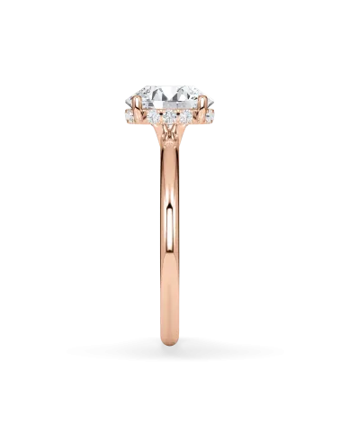 anillos compromiso  en oro rosa con diamante natural | Staring