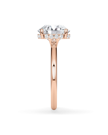 Anell de compromís en or rosa amb diamant | Staring