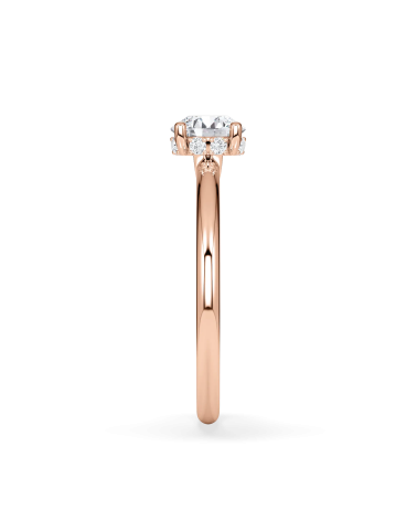 Anell de compromís en or rosa amb diamant | Staring