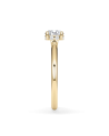 Anell de compromís d’or groc amb diamant de laboratori | Staring
