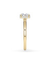 Anell de compromís d’or groc amb diamant de laboratori | Staring