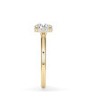 Yellow Gold Engagement Ring with Round Lab-Grown Diamond |Staring