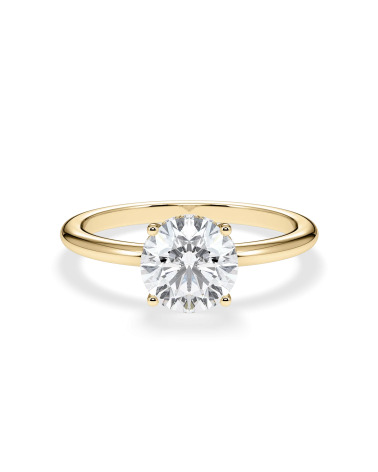 Solitarios compromiso en oro amarillo con lab diamond | Staring