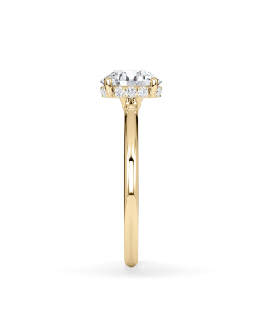 Solitarios compromiso en oro amarillo con lab diamond | Staring