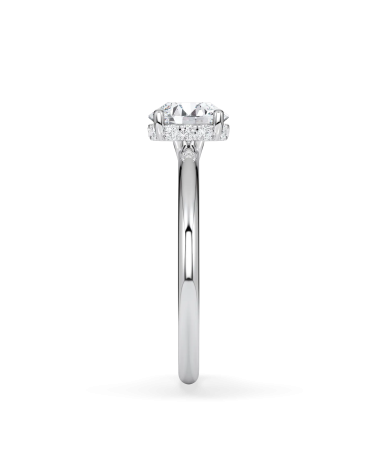 Anillos solitarios de compromiso con diamantes  lab grown  | Staring