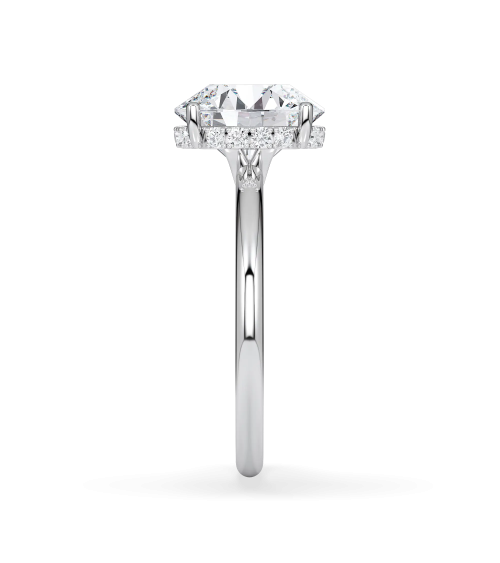 Anillos solitarios de compromiso con diamantes  lab grown  | Staring